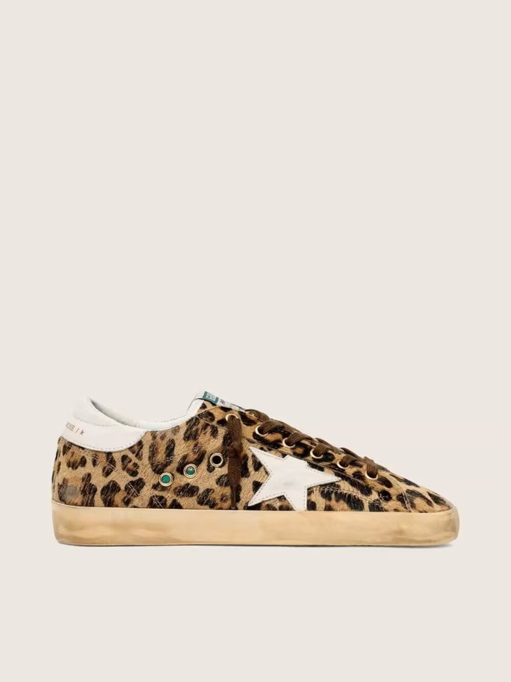 Golden Goose Women’s Super-Star in leopard-print pony skin Size 39